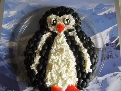Салат"пингвинёнок"