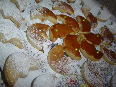 Рождественское печенье грецкое plätzchen walnußschnitten