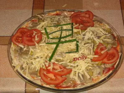 Пицца "отоко" (бездрожжевая)