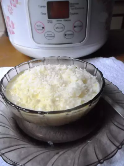 Рисовая каша на кокосовом молоке в мультиварке