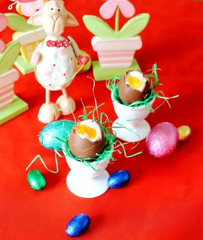 Шоколадные яйца всмятку десерт для детей и взрослых