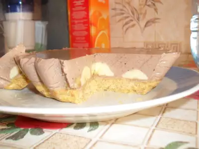 Шоколадно-банановый торт без выпечки
