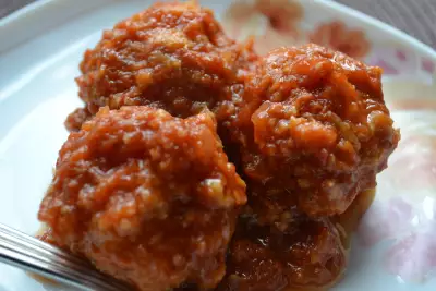 Польпетты из трески в томатном соусе