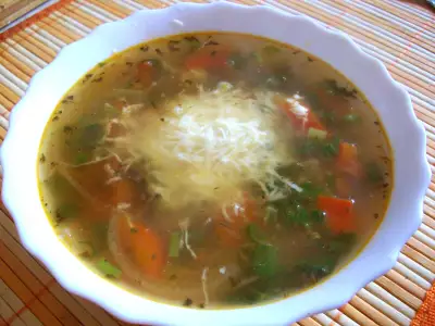 Суп "чечевица + витамины"