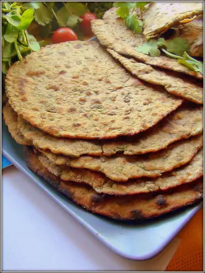 Роти полезный индийский хлеб с чечевицей roti