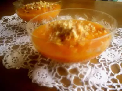 Тыквенный десерт с цитрусовым ароматом