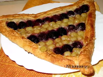 Пирог с виноградом на скорую руку