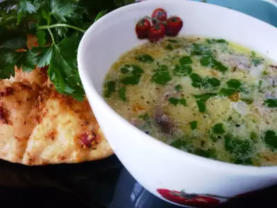 Зимний сырный суп с фрикадельками,грибами и овощами (очень вкусно,заходите!)