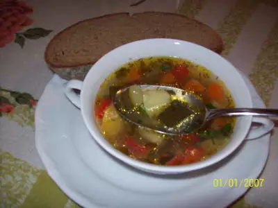 Постный овощной суп с цукини.фм эстафета.