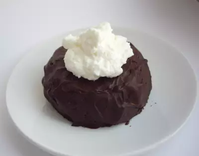 Шоколадные пирожные в свч без муки
