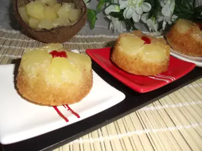 Кокосовые кексы с ананасами