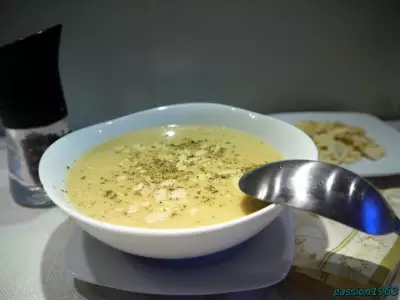 Миндальный крем суп с каперсами