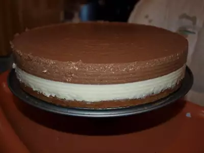 Торт творожный "дуэт" с белым и молочным шоколадом