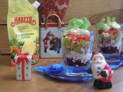 Свекольный салат "праздничный"