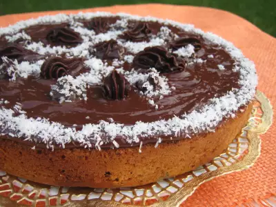 Торт пирог с шоколадом и кокосом coconut rough cake