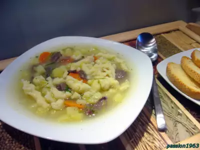 „gaisburger marsch“ (густой суп с говядиной и шпецлями)