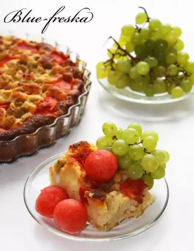 Пирог с виноградом и арбузом(вариант)