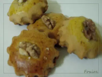 Медовое печенье с миндалем (грецким орехом) вариант