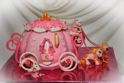 Торт "карета для настоящей принцессы"