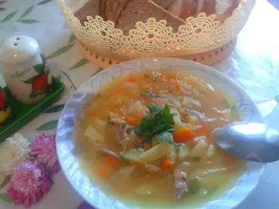 Гороховый суп, и как быстро сварить горох