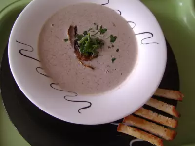 Сырный суп с грибами (мой вариант)
