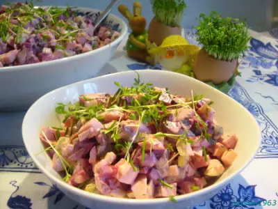 Старинный немецкий селедочный салат