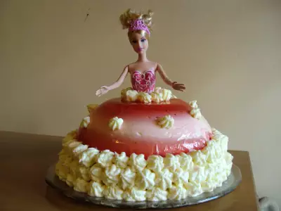 Торт"барби-балерина"