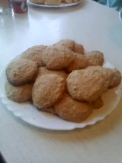 Геркулесовое печенье с орехами