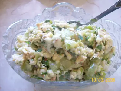 "ленивый" кабачковый салат