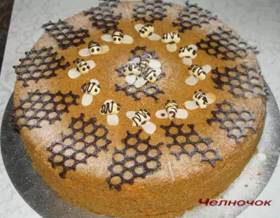 Торт "медовые соты"