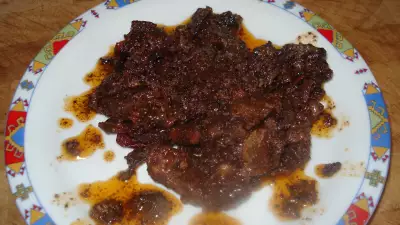 Мексиканский шоколадный соус "mole poblano" к мясу, безбожно "переиначенный" мною...