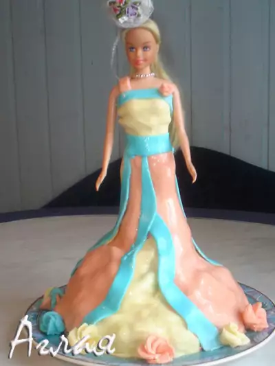 Торт кукла "барби"