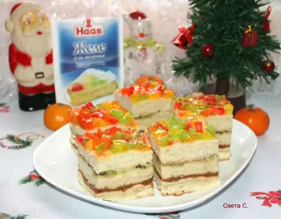 Пирожные "новогодние"
