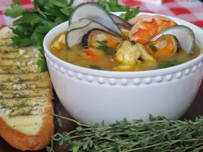 По мотивам французского рыбного супа "буйабес - bouillabaisse" !!!