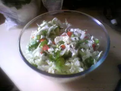 Легкий салатик овощное раздолье