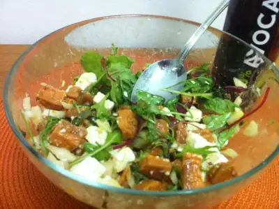Салат из батата и брынзы(очень вкусный и главное полезный)