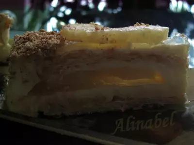 Десерт «ананасовые цветы»