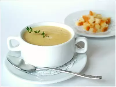 Чесночный крем-суп