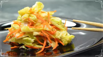Вкусная маринованная пекинская капуста! быстрый и простой рецепт закуски