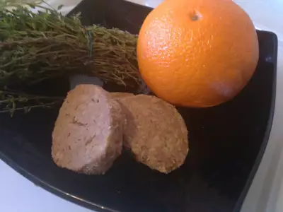 Шоколадное печенье с чабрецом и апельсином