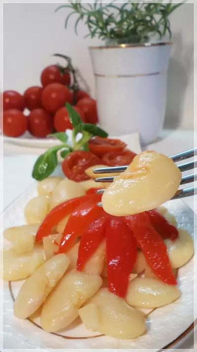 Фасоль с помидорками черри, чесноком, перцем и вдохновением от "мистраль"!
