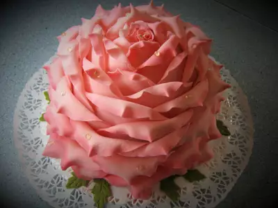 Торт "роза"