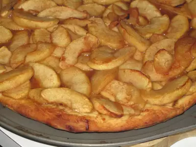 Яблочная пицца - пирог