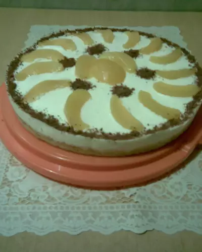 Торт-суфле персиковый
