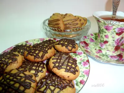 Фисташковое печенье с шоколадом