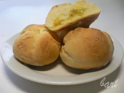 Апельсиновые булочки из французского хлебного теста