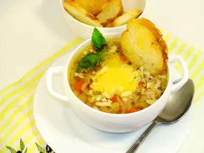 Итальянский суп с фаршем(тест-драйв)