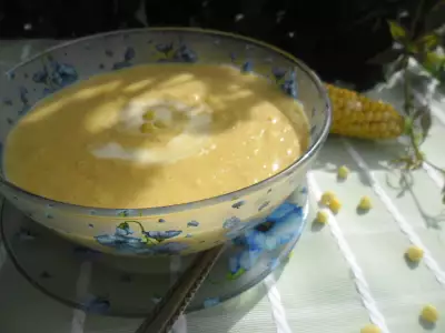 Золотой кукурузный крем-суп (golden corn cream soup)