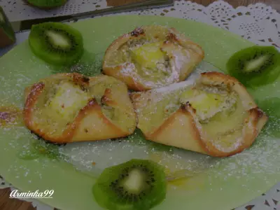 Творожное пирожное печенье с маскарпоне и фруктами
