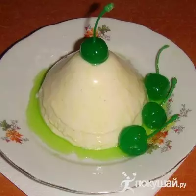 Десерт "новогодняя панна котта"